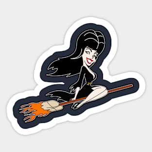 Bewitching Elvira Sticker